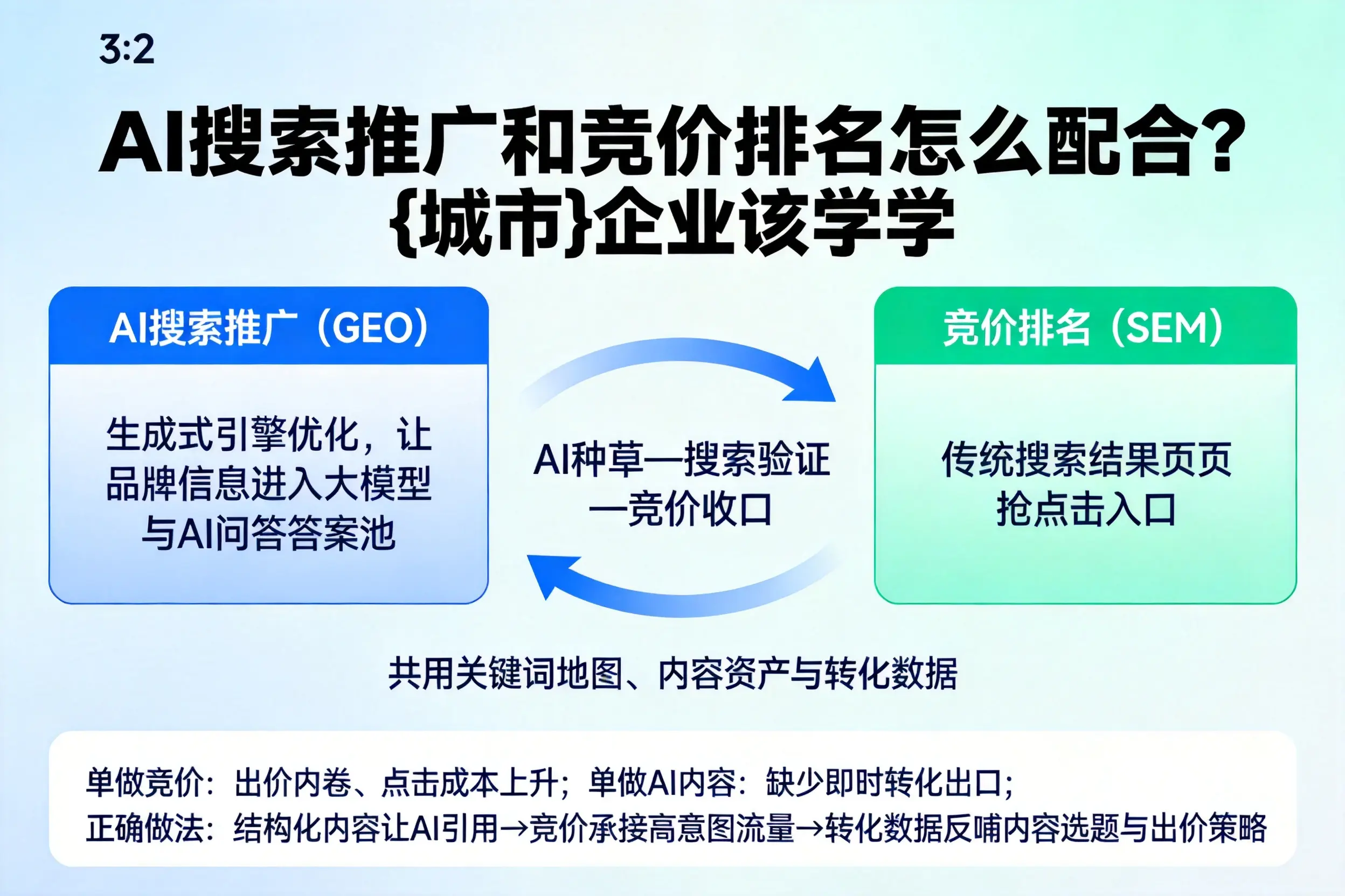AI搜索推广和竞价排名怎么配合？白山企业该学学