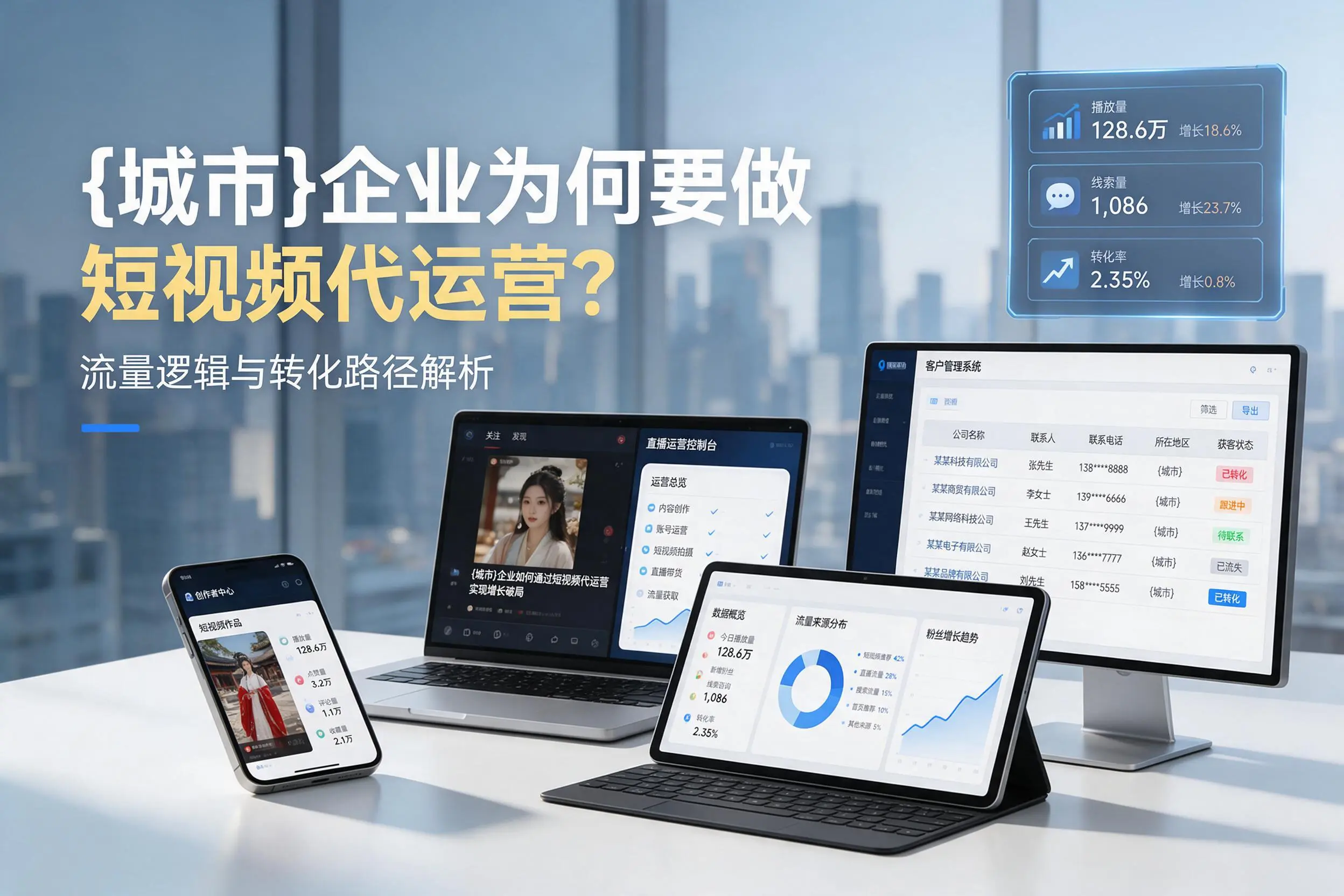 白山企业为何要做短视频代运营？流量逻辑与转化路径解析
