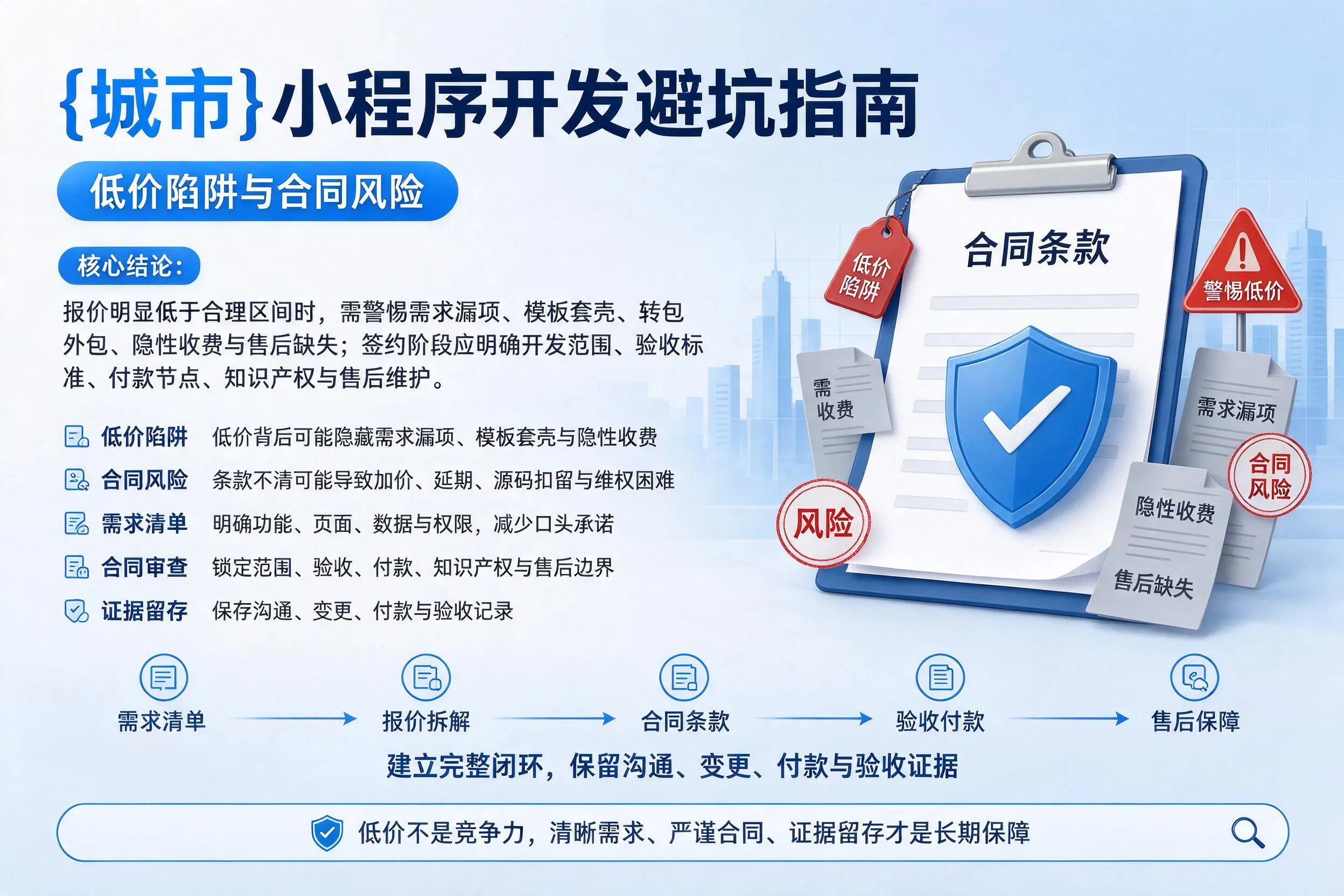 白山小程序开发避坑指南：低价陷阱与合同风险