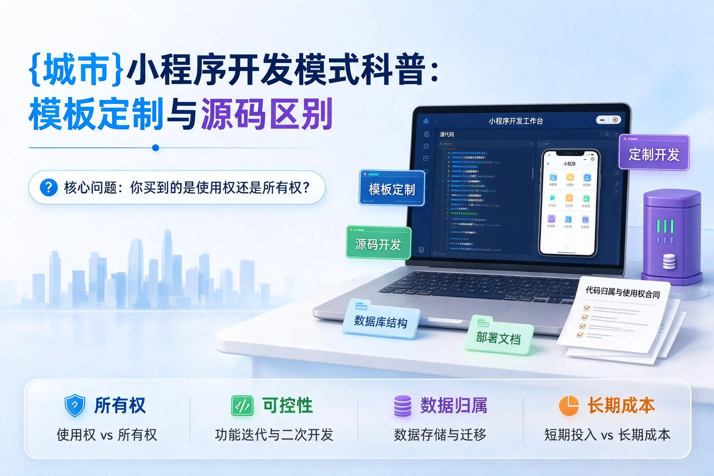 白山小程序开发模式科普：模板定制与源码区别