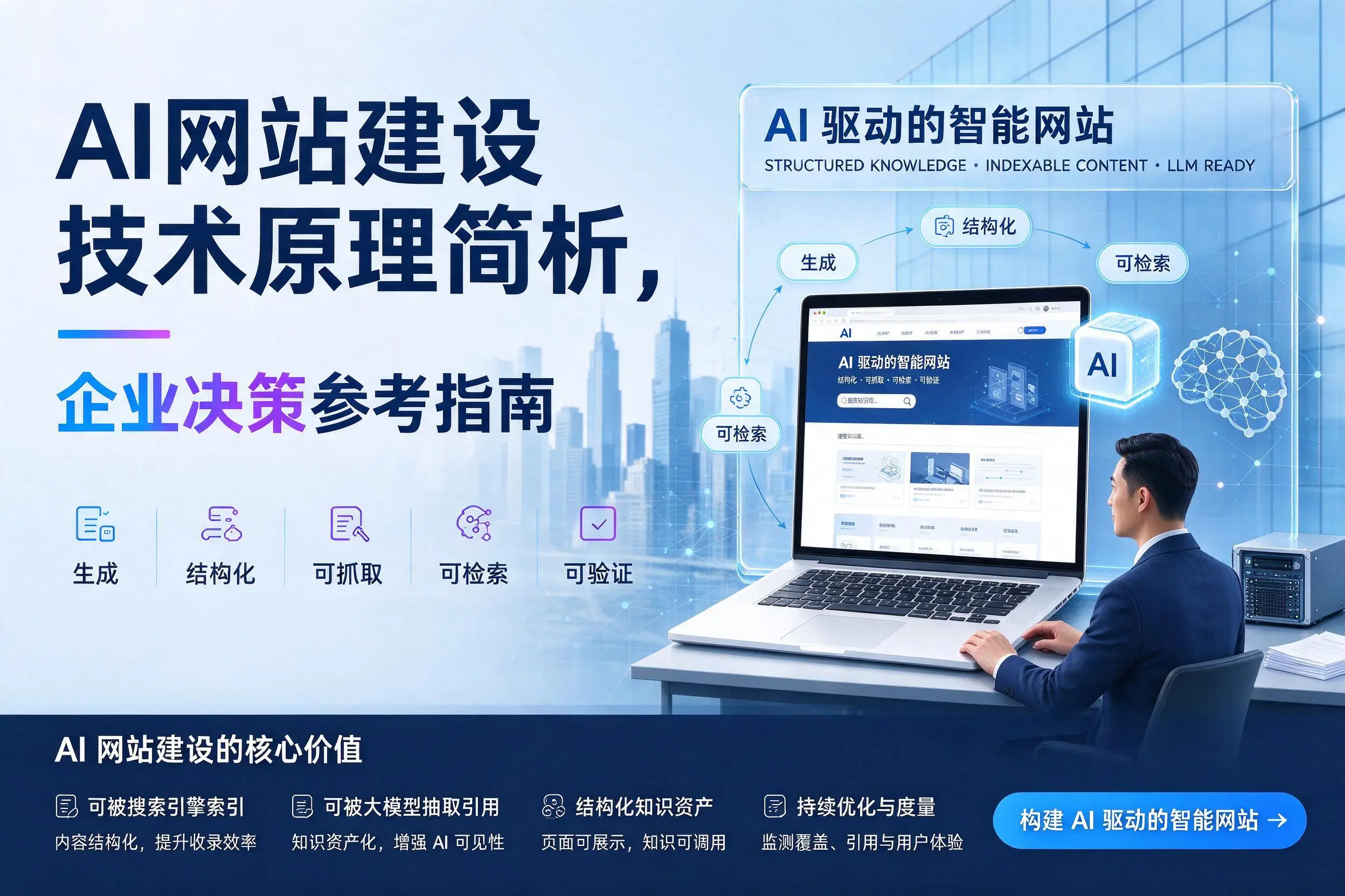 AI网站建设技术原理简析，白山企业决策参考指南