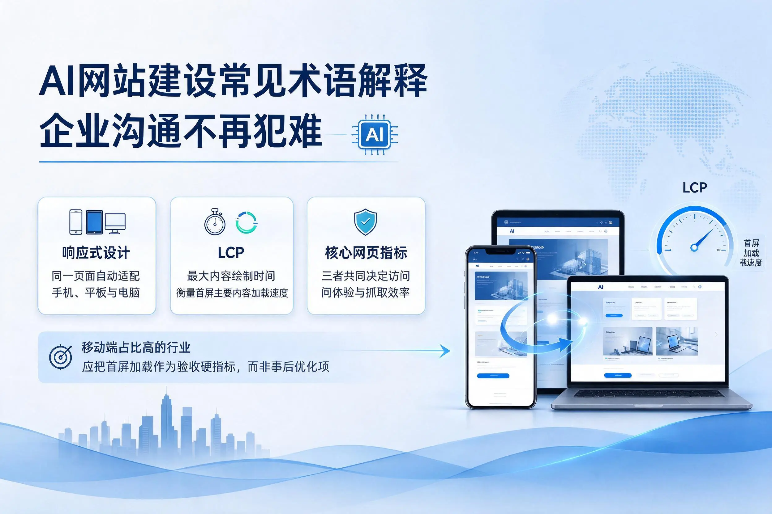AI网站建设常见术语解释,白山企业沟通不再犯难