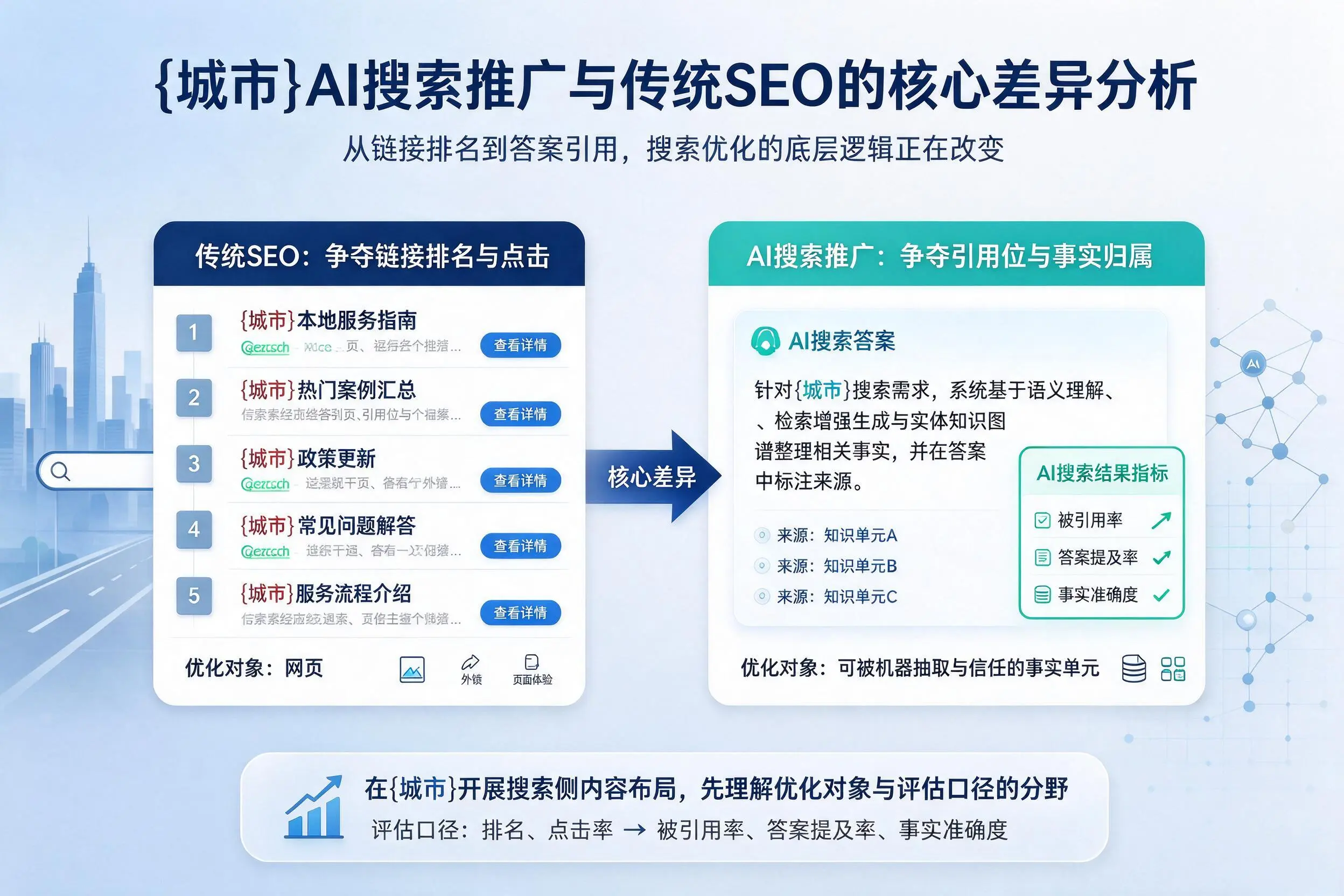 白山AI搜索推广与传统SEO的核心差异分析